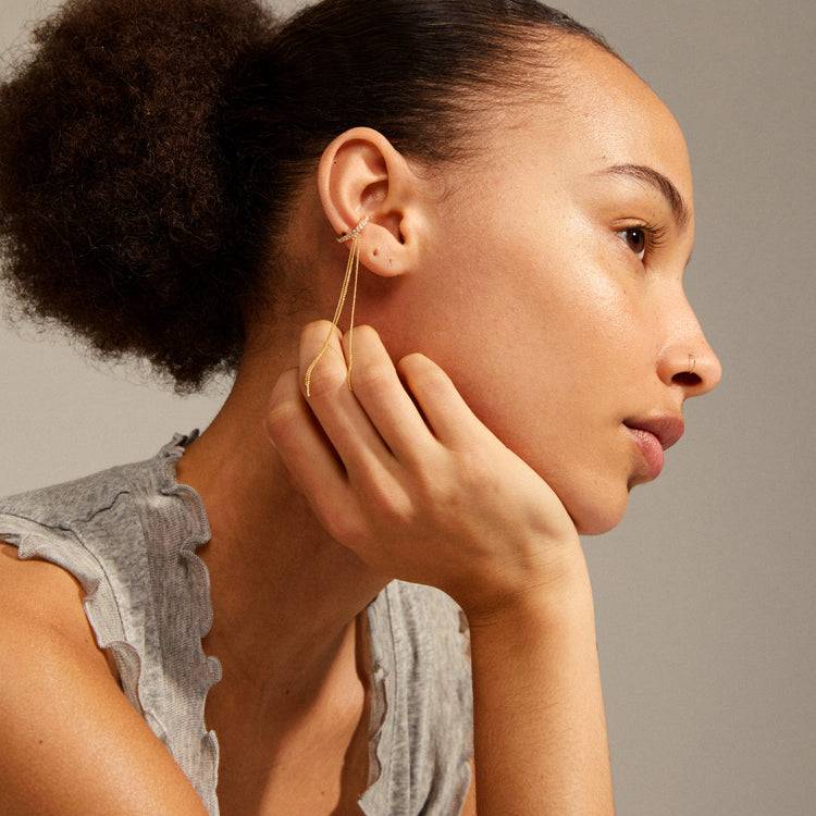 Pilgrim ALANNA Recycelter Cuff-Ohrring Vergoldet