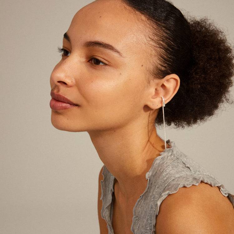 Pilgrim ALANNA Recycelter Cuff-Ohrring Versilbert