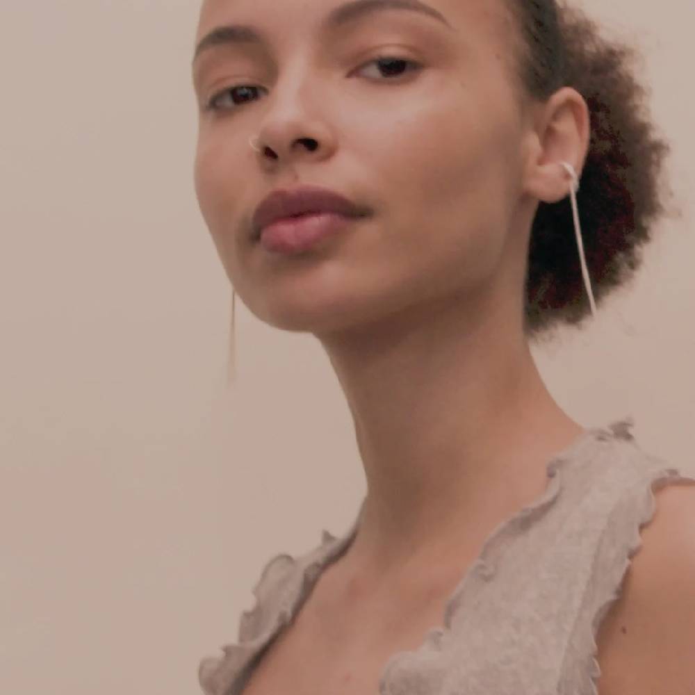 Pilgrim ALANNA Recycelter Cuff-Ohrring Versilbert