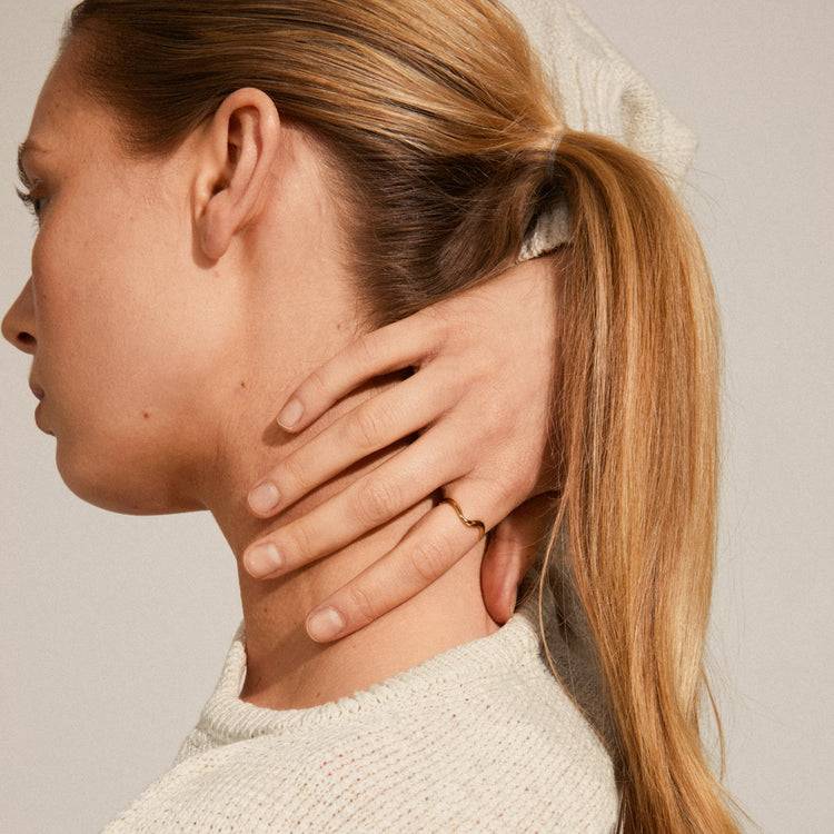 Pilgrim ALBERTE Organisch Geformter Ring, Vergoldet