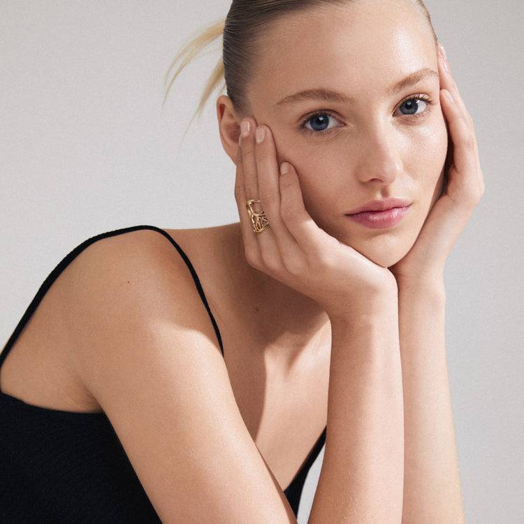 Pilgrim ALIA Recycelter Ring Vergoldet