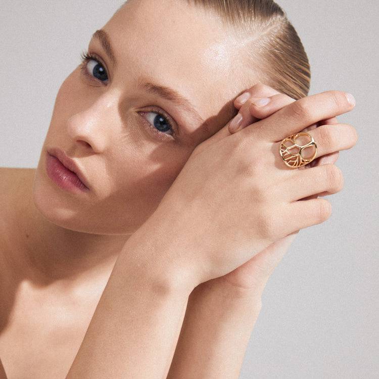 Pilgrim ALIA Recycelter Ring Vergoldet