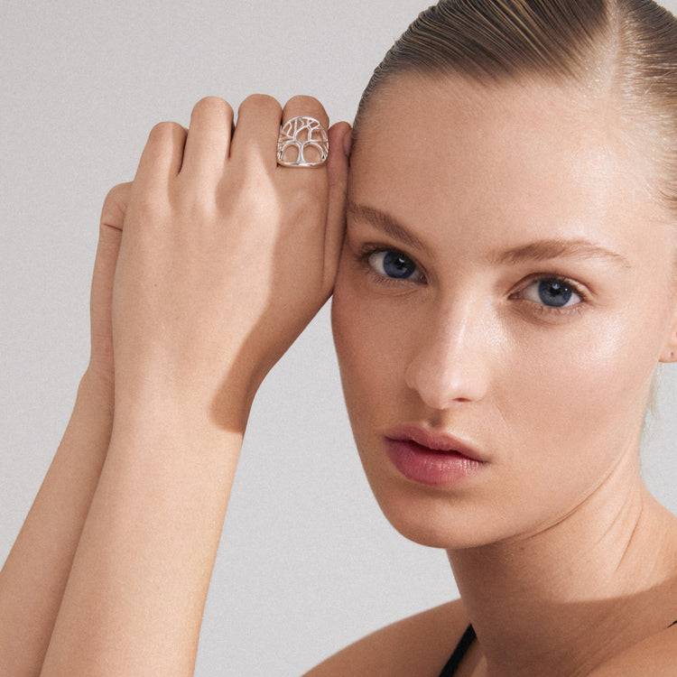 Pilgrim ALIA Recycelter Ring Versilbert