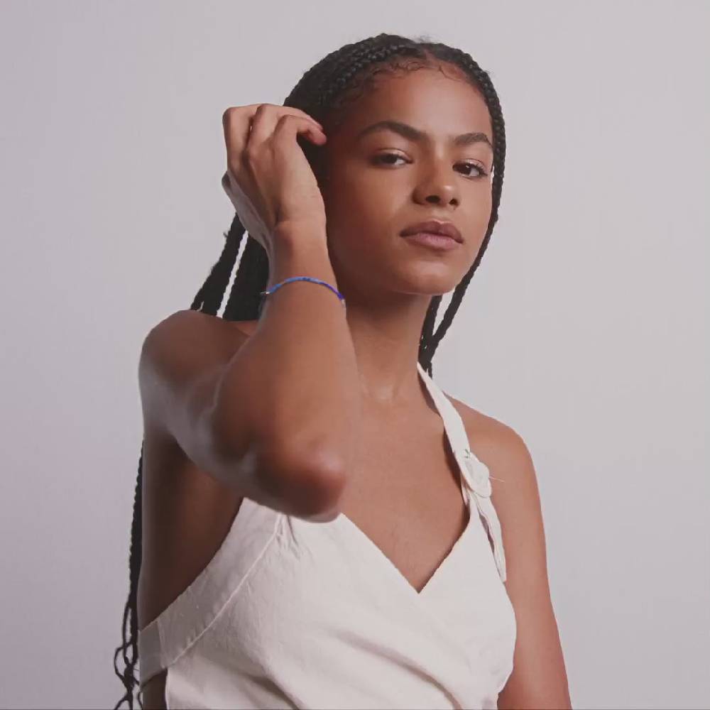 Pilgrim ALISON Armband Blau, Versilbert