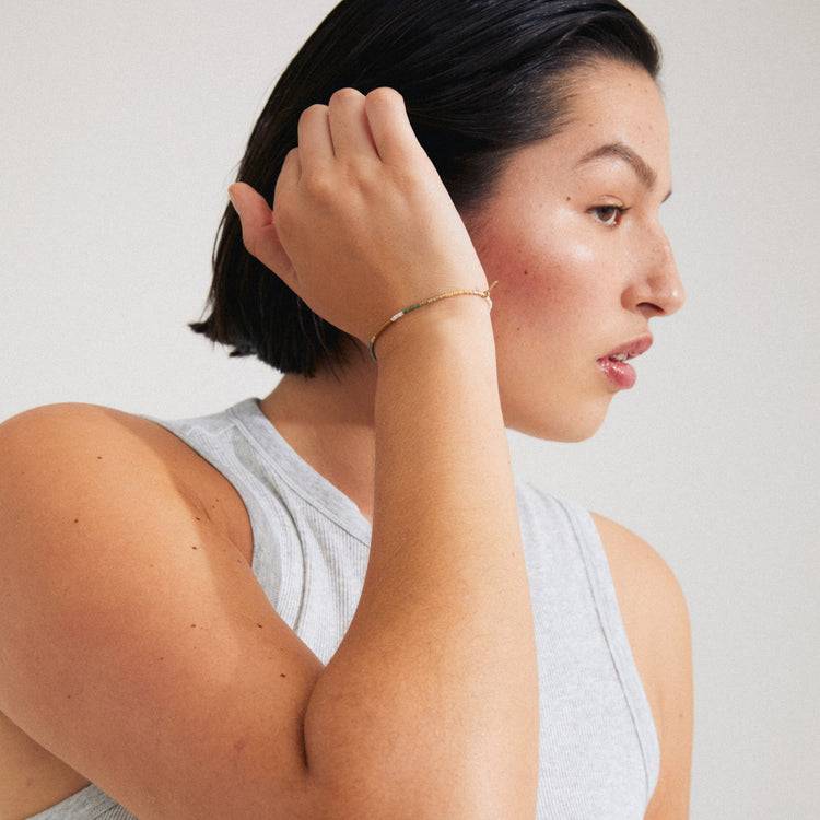 Pilgrim ALISON Armband Braun, Vergoldet