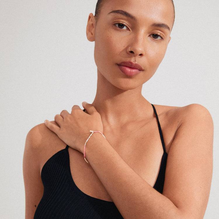 Pilgrim ALISON Armband Pink, Vergoldet