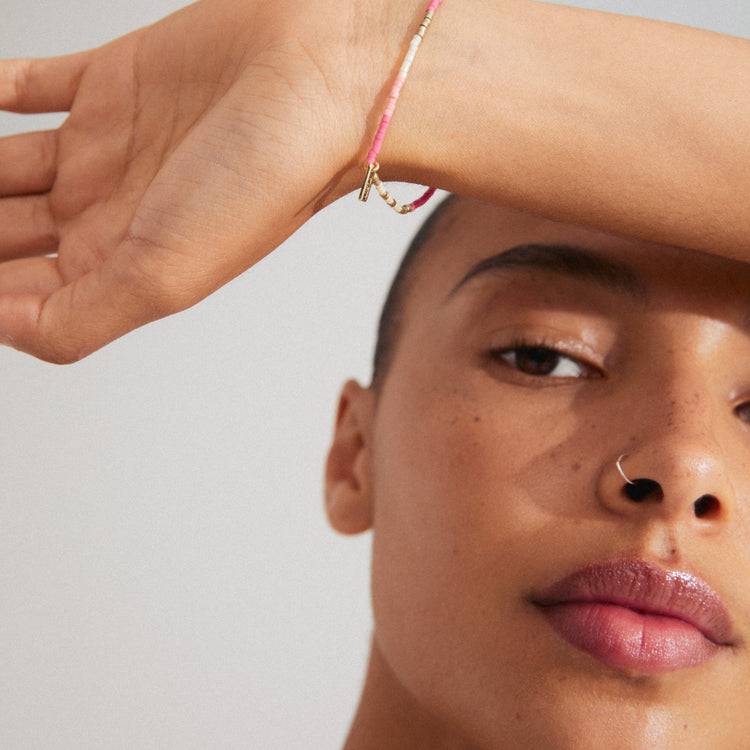 Pilgrim ALISON Armband Pink, Vergoldet