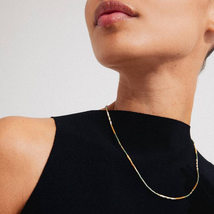 Pilgrim ALISON Halskette Braun, Vergoldet