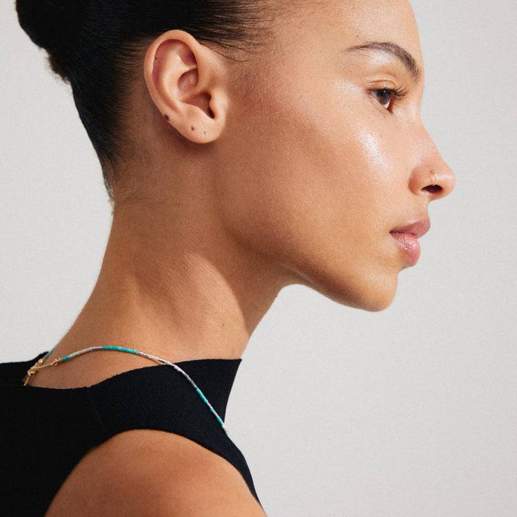 Pilgrim ALISON Halskette Mint, Versilbert