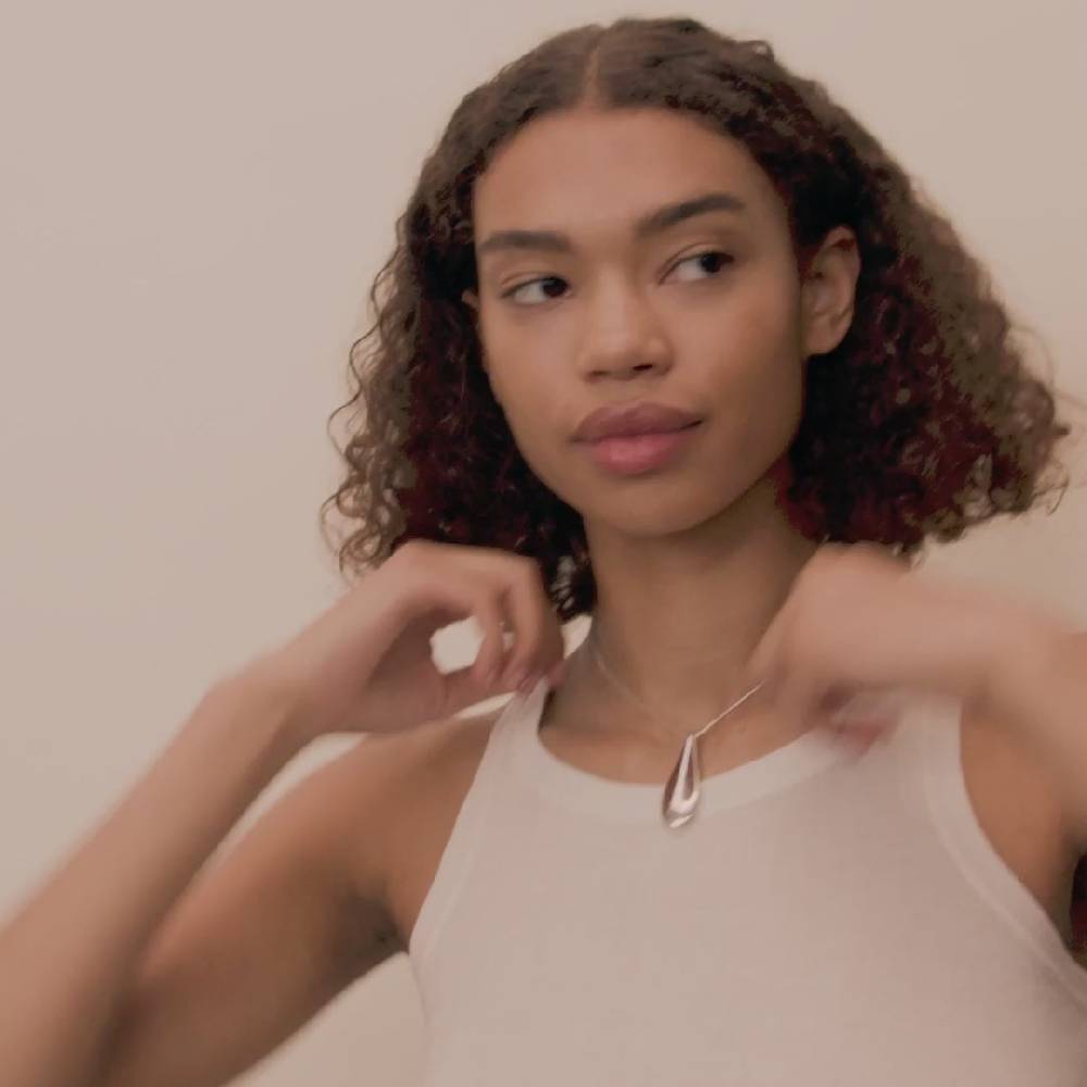 Pilgrim ALMA Recycelte Halskette, Versilbert