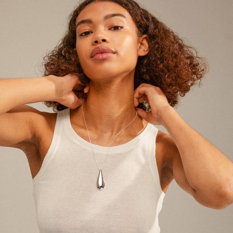 Pilgrim ALMA Recycelte Halskette, Versilbert