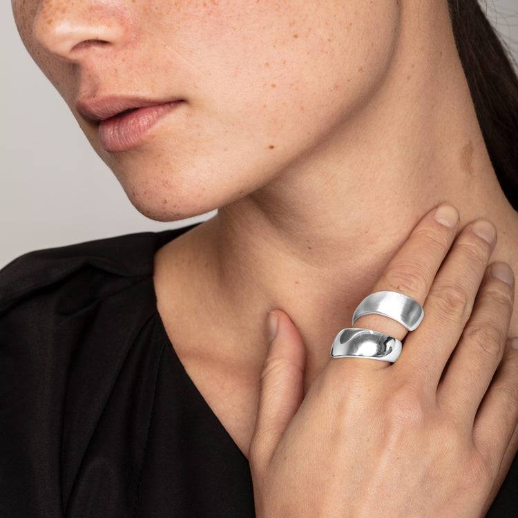 Pilgrim ALMA Recycelter Ring, Versilbert