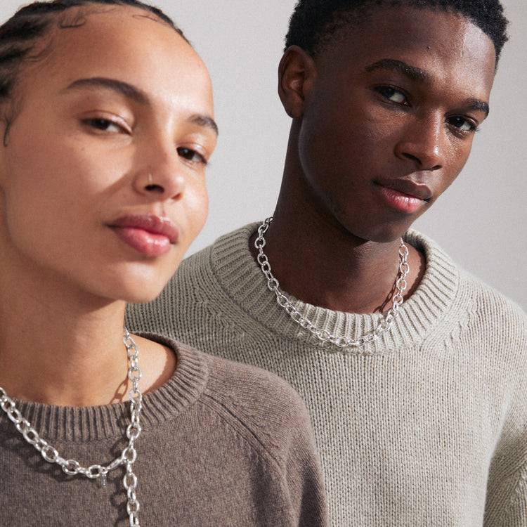 Pilgrim AMIRI Recycelte Halskette Versilbert