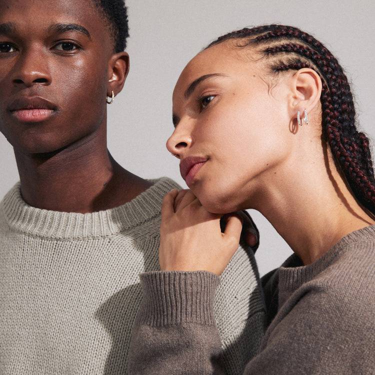 Pilgrim AMIRI Recycelte Ohrringe Vergoldet