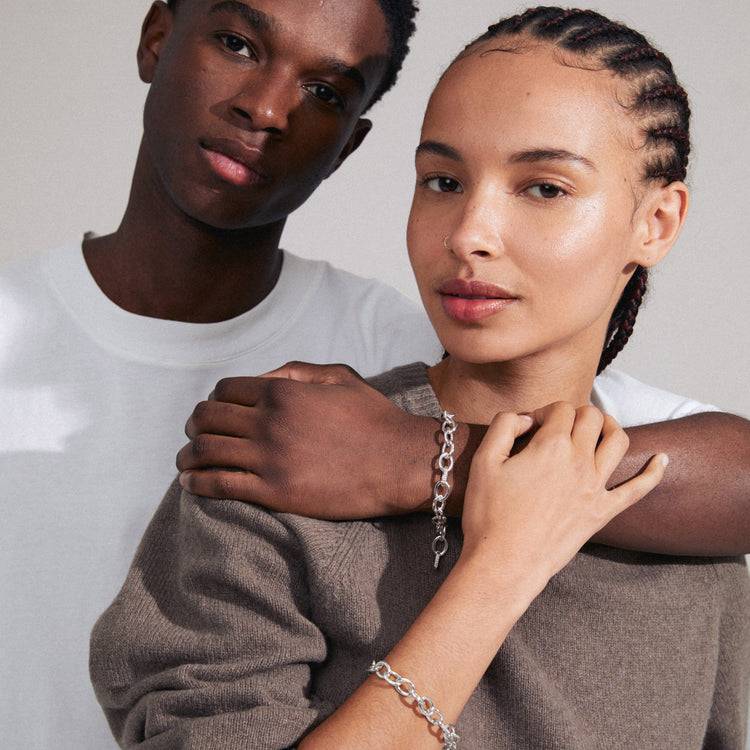 Pilgrim AMIRI Recyceltes Armband Versilbert