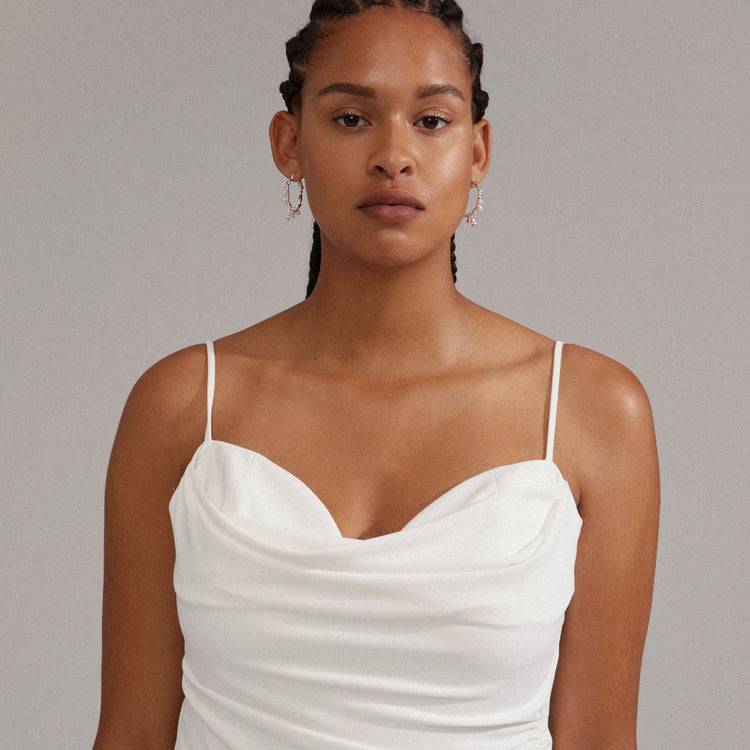 Pilgrim ANA Perl- Und Kristall-Creolen, Versilbert