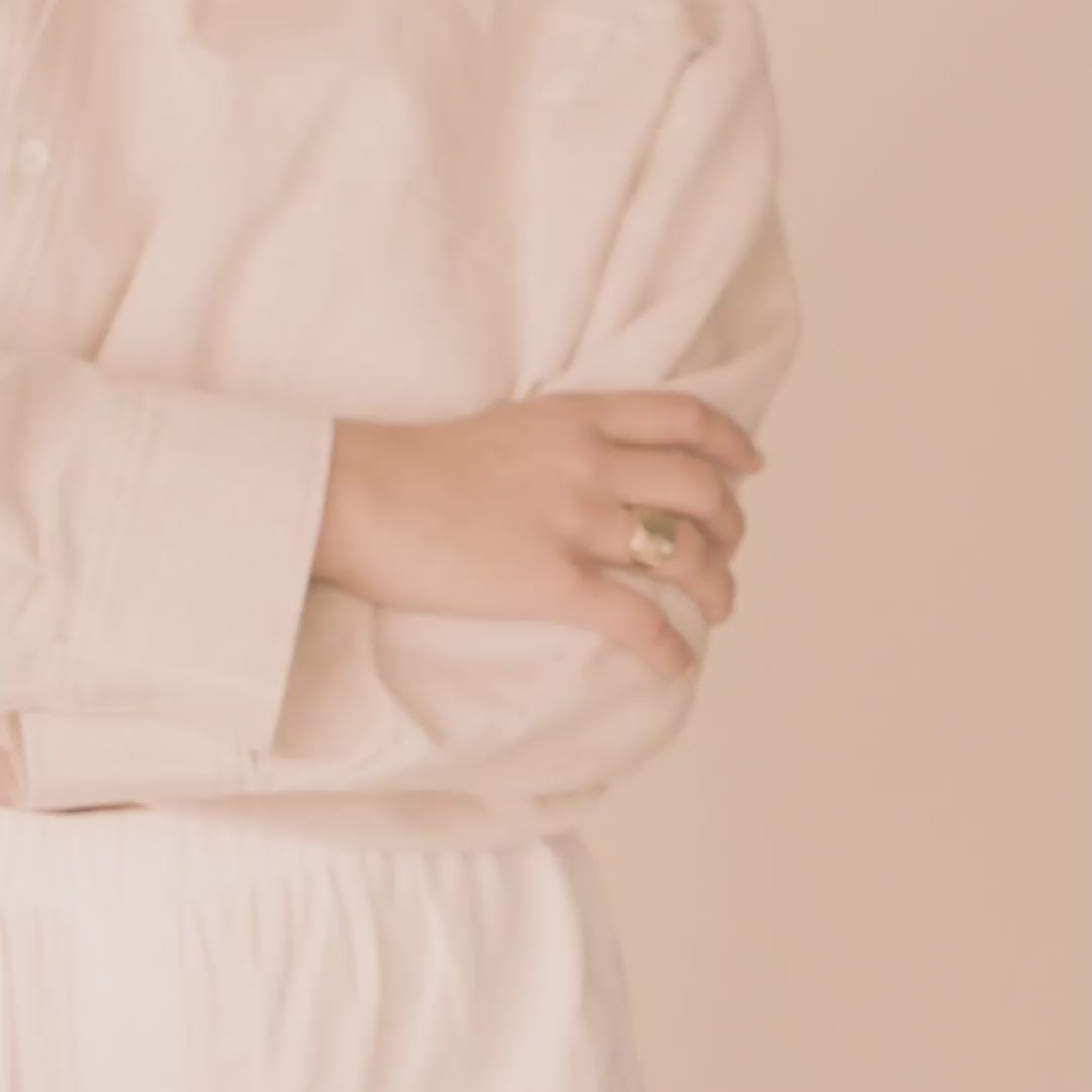 Pilgrim ANNI Rustikaler Siegelring, Vergoldet