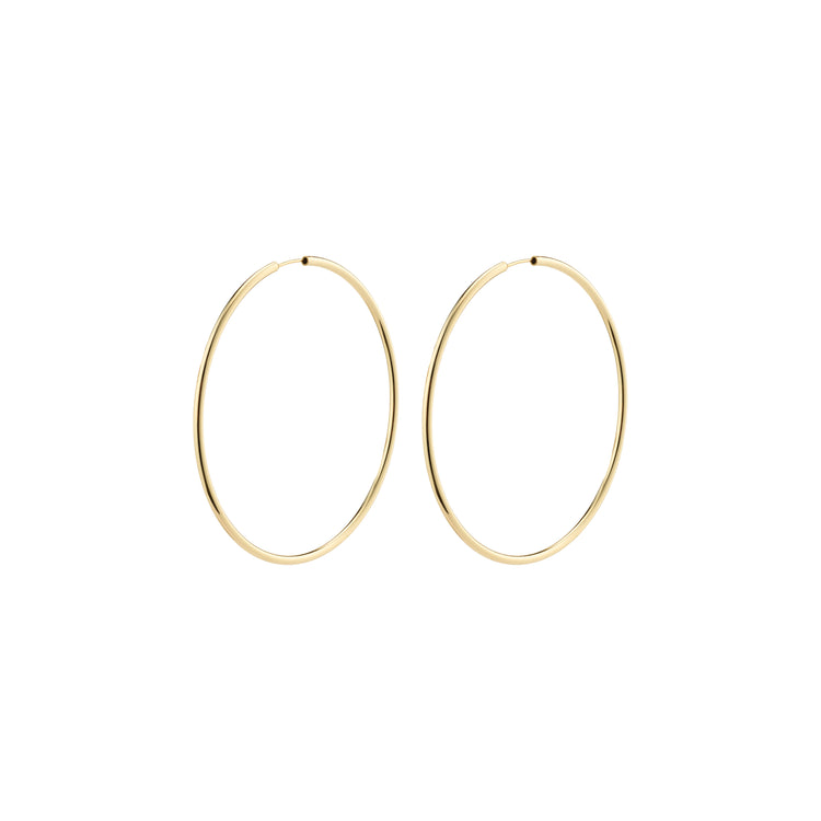 Pilgrim APRIL recycelte große Creolen, vergoldet