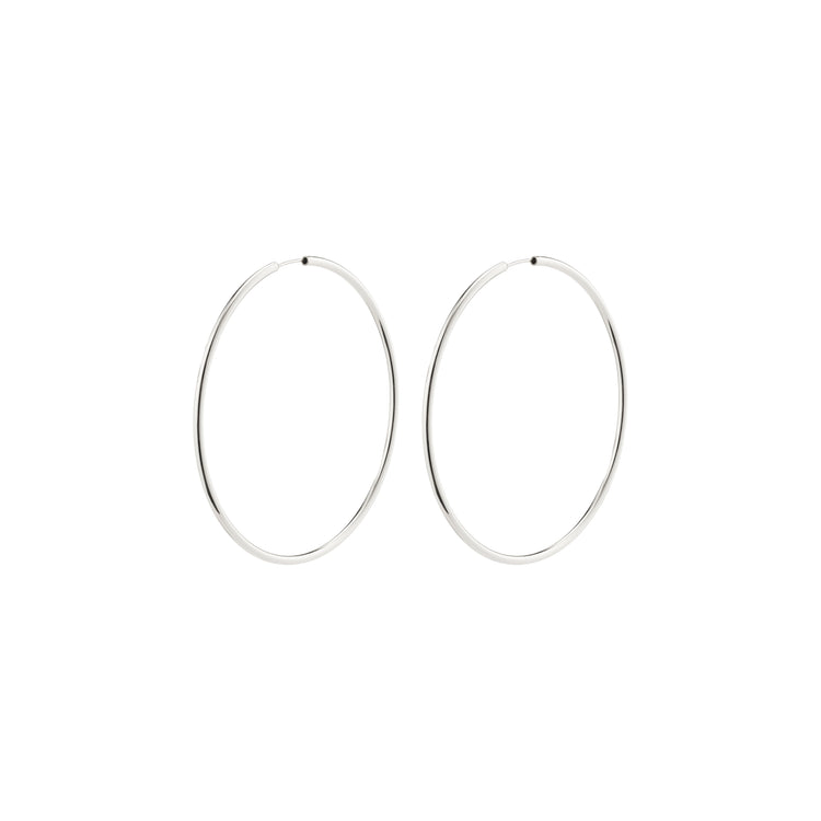 Pilgrim APRIL recycelte große Creolen, versilbert