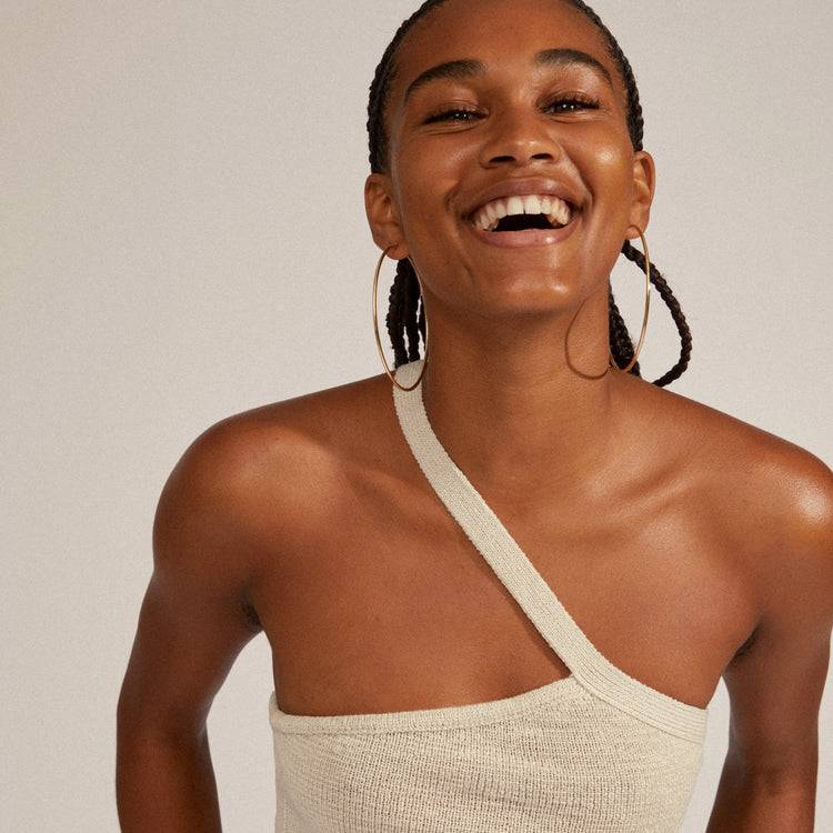 Pilgrim APRIL Recycelte Maxi-Creolen, Vergoldet