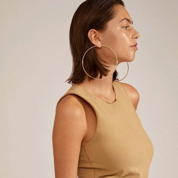 Pilgrim APRIL Recycelte Mega-Creolen, Vergoldet