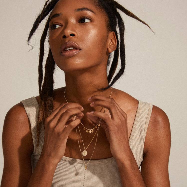 Pilgrim ARDEN 3-in-1 Kristallhalskette Vergoldet