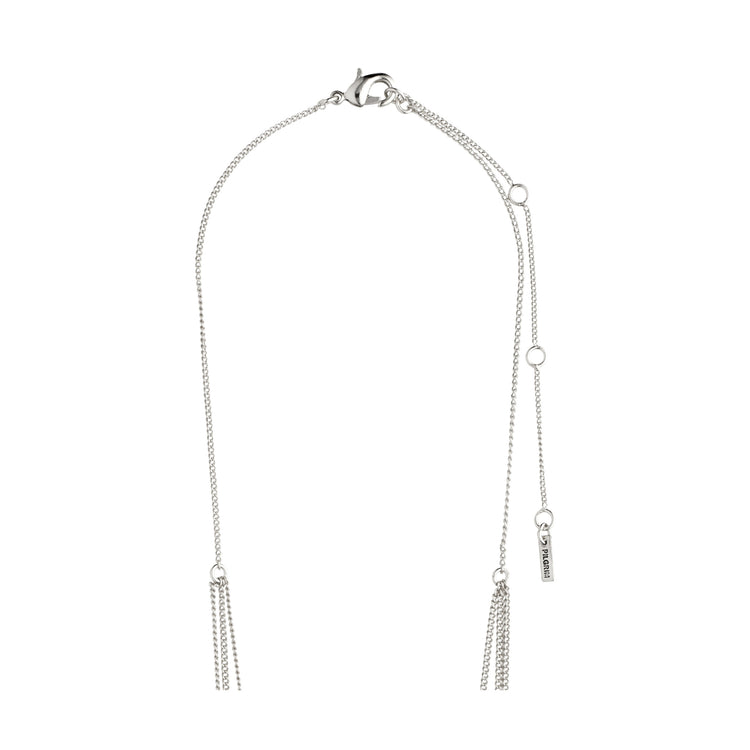 Pilgrim ARDEN 3-in-1 Kristallhalskette Versilbert