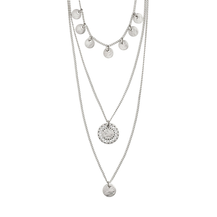 Pilgrim ARDEN 3-in-1 Kristallhalskette versilbert