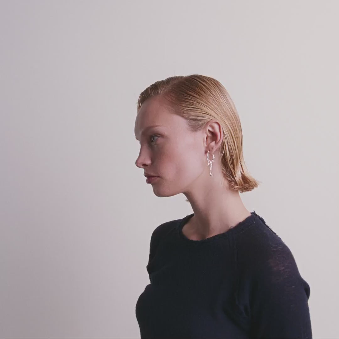 Pilgrim ARLET Recycelte Ohrringe Versilbert