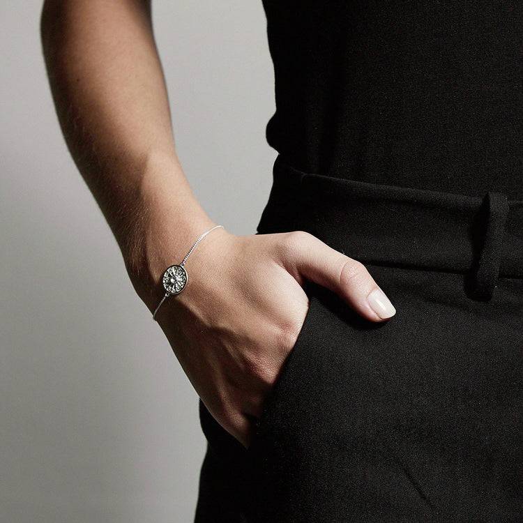 Pilgrim Armband : Fia : Versilbert : Kristall