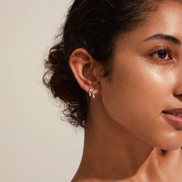 Pilgrim ARNELLE Creolenohrringe Versilbert