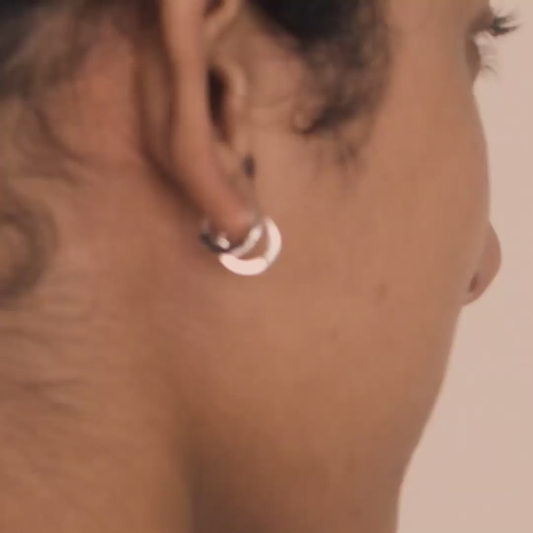 Pilgrim ARNELLE Creolenohrringe Versilbert