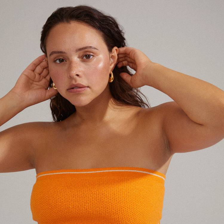 Pilgrim AUTUMN Chunky Retro-Creolen, Vergoldet