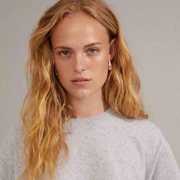 Pilgrim AUTUMN Chunky Retro-Creolen, Versilbert