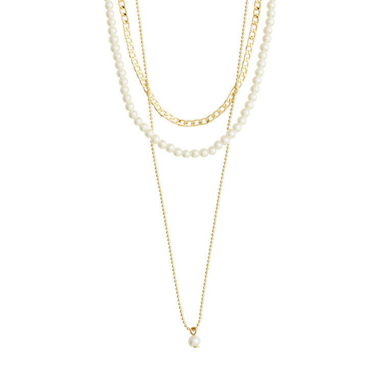 Pilgrim BAKER Halskette 3-in-1-Set, vergoldet