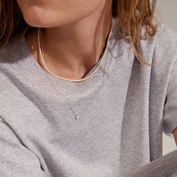 Pilgrim BAKER Halskette 3-in-1-Set, Versilbert