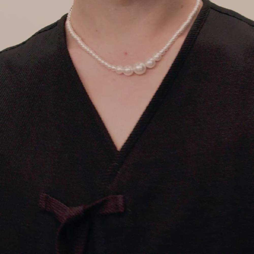 Pilgrim BEAT Perlenkette Versilbert