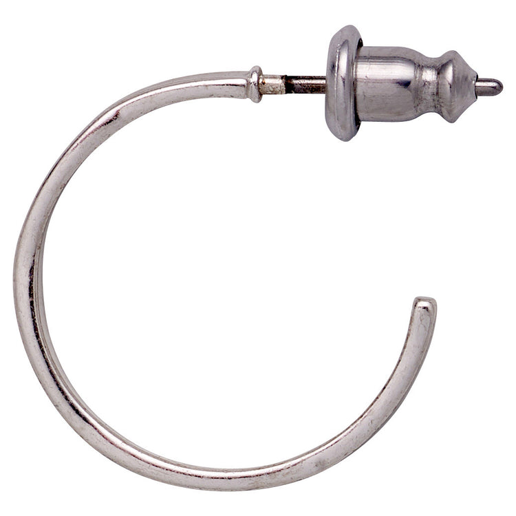 Pilgrim BELLA Recycelte Halbcreolen, Versilbert