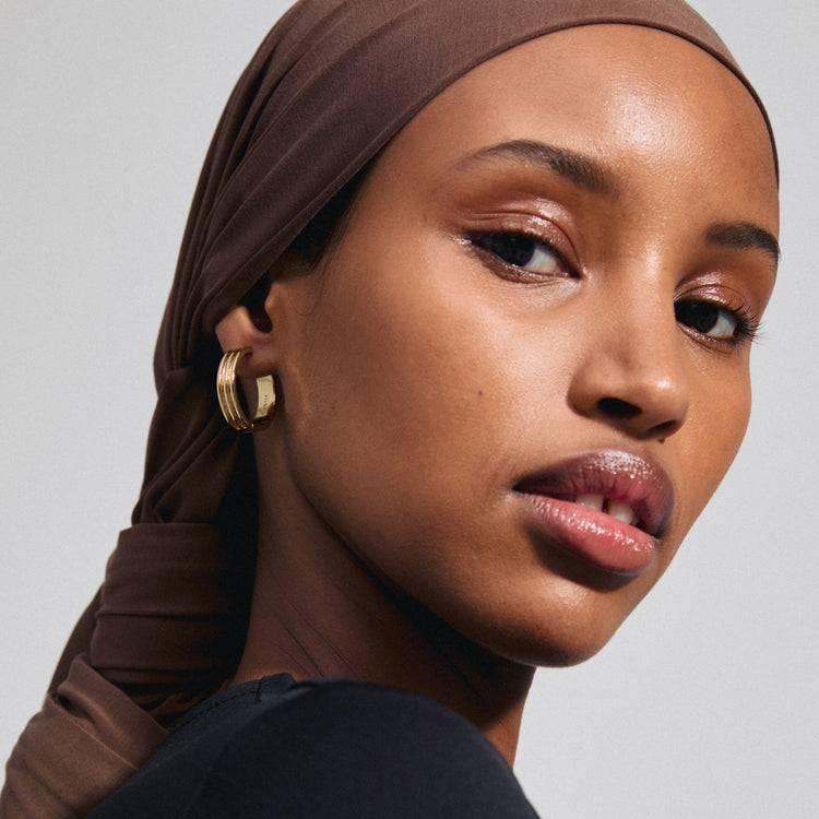 Pilgrim BENNETT Recycelte Creolen Vergoldet