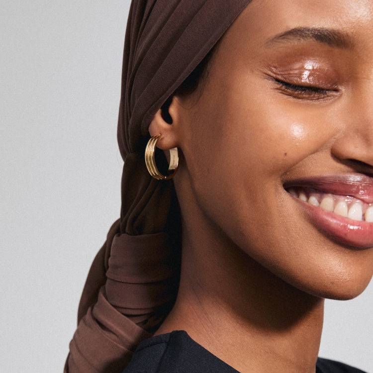 Pilgrim BENNETT Recycelte Creolen Vergoldet