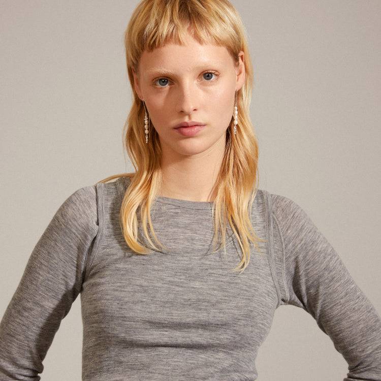 Pilgrim BERTHE Perlen Kettenohrringe Versilbert