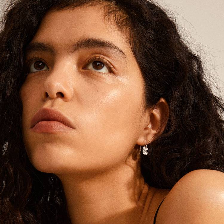 Pilgrim BLAIR Coin Ohrringe Versilbert