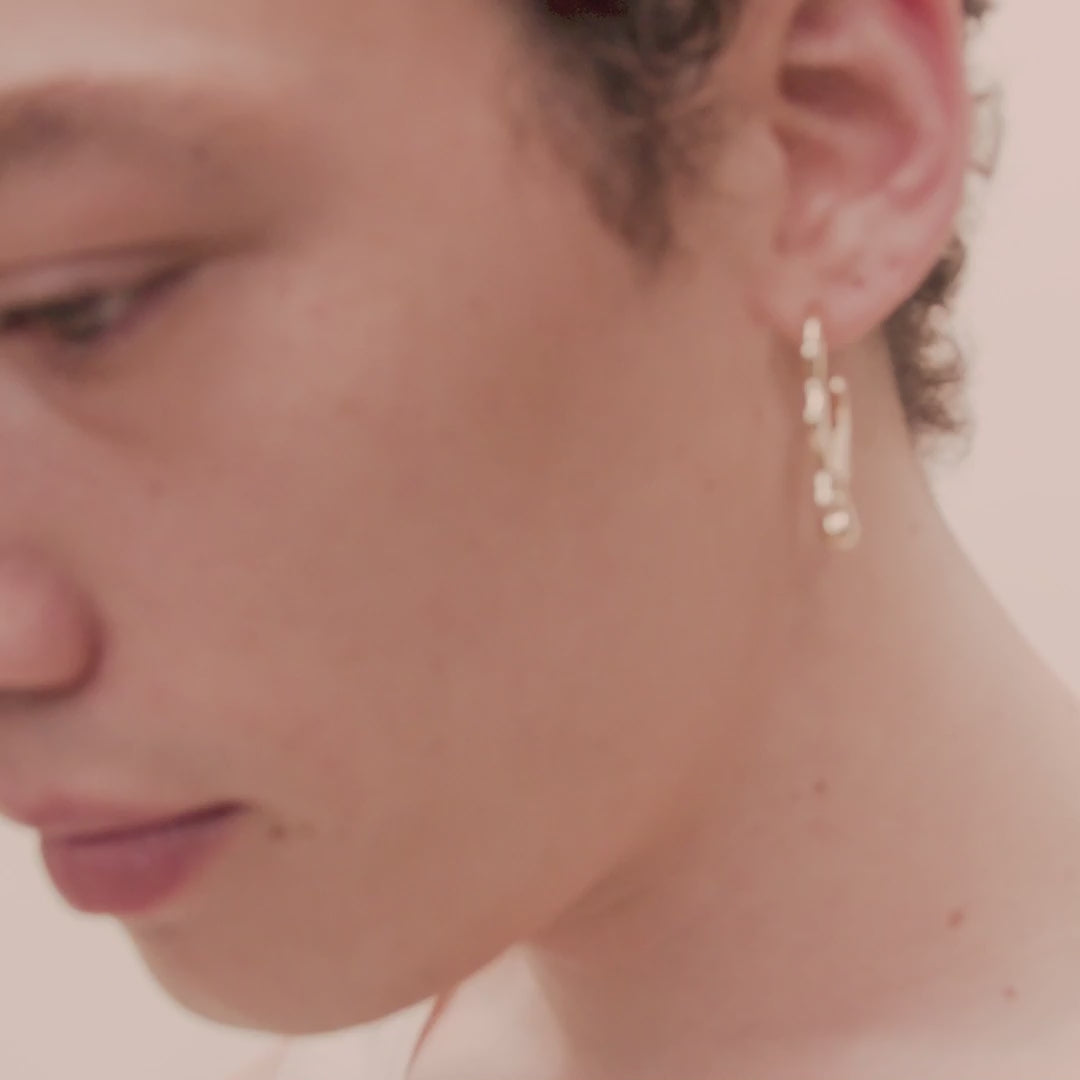 Pilgrim BLINK Recycelte Creolen Versilbert