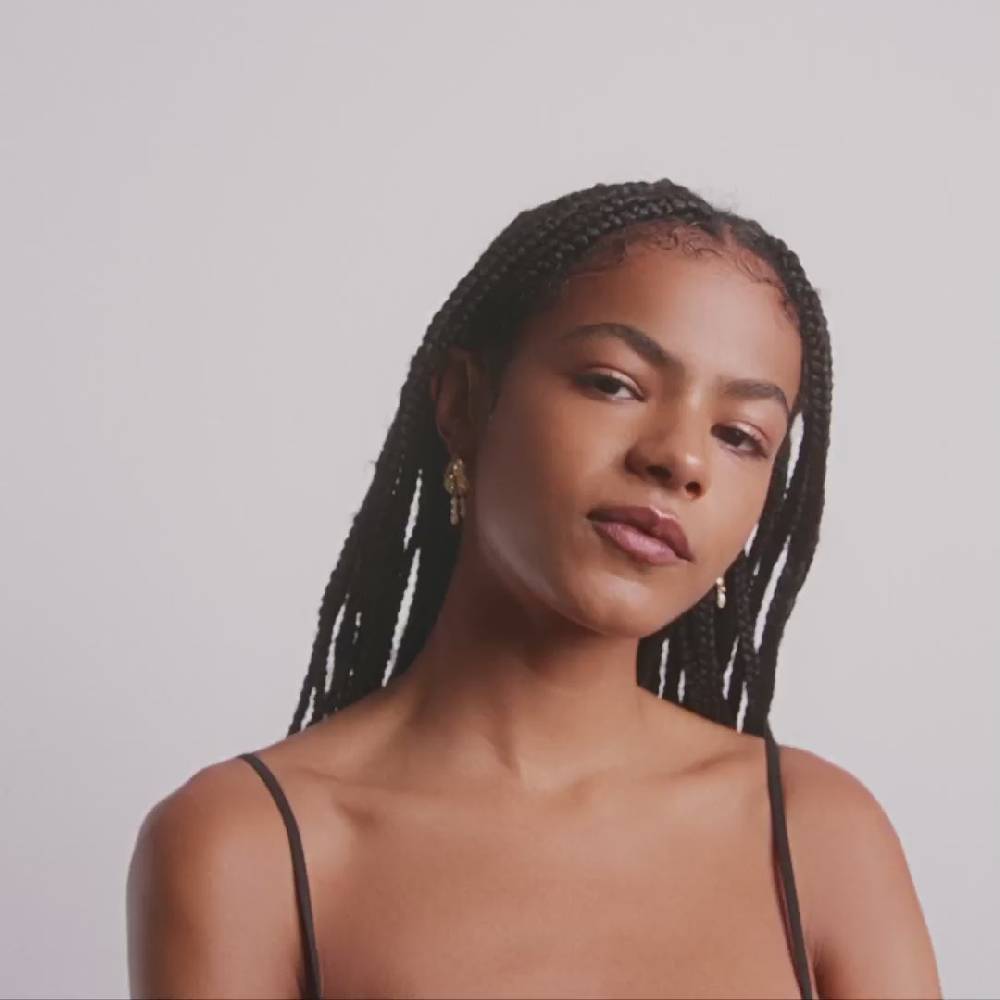 Pilgrim BLOOM Recycelte Ohrringe, Weiß/Vergoldet