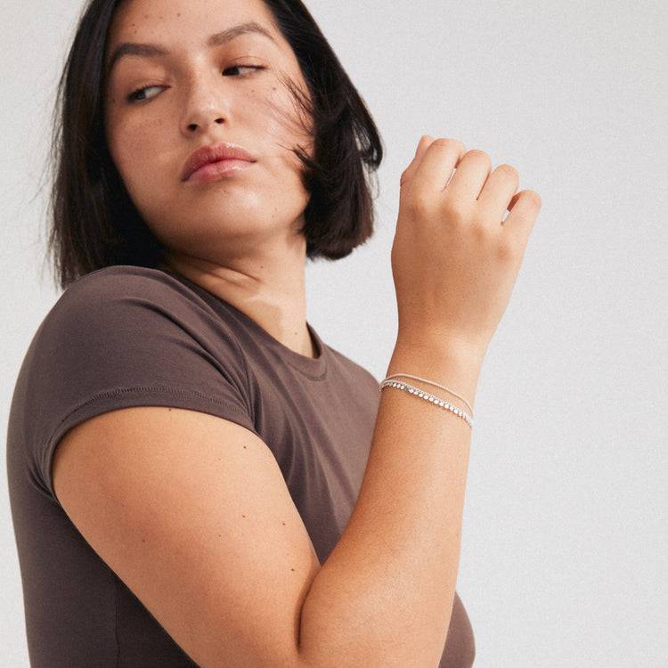 Pilgrim BLOOM Recyceltes Armband Versilbert