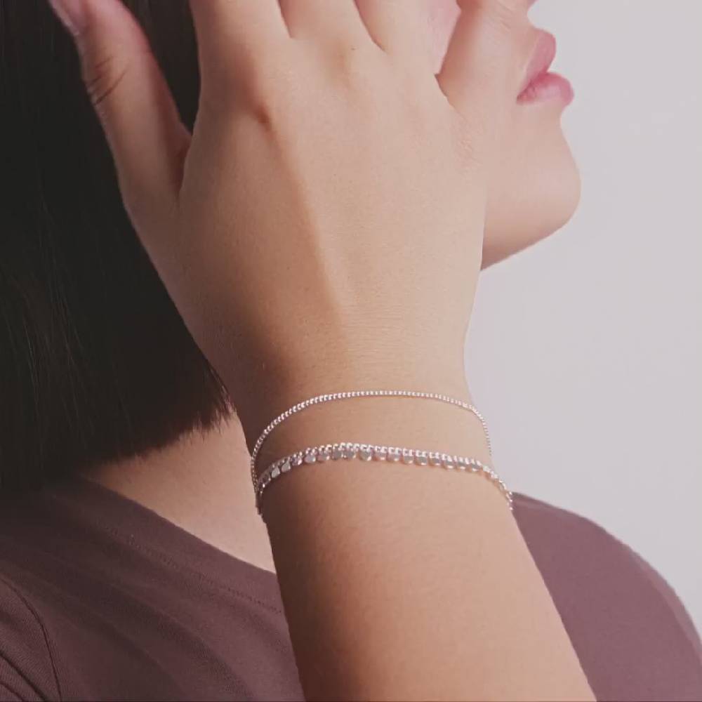 Pilgrim BLOOM Recyceltes Armband Versilbert