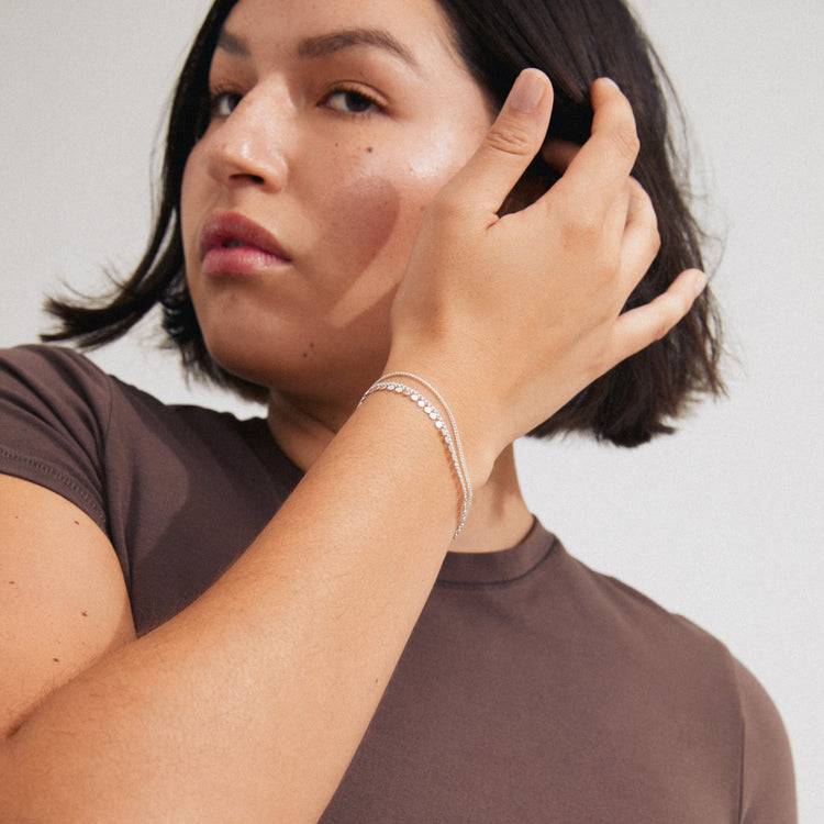 Pilgrim BLOOM Recyceltes Armband Versilbert