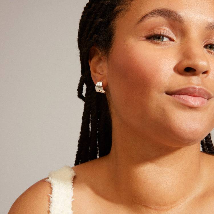 Pilgrim BRENDA Recycelte Ohrringe Versilbert