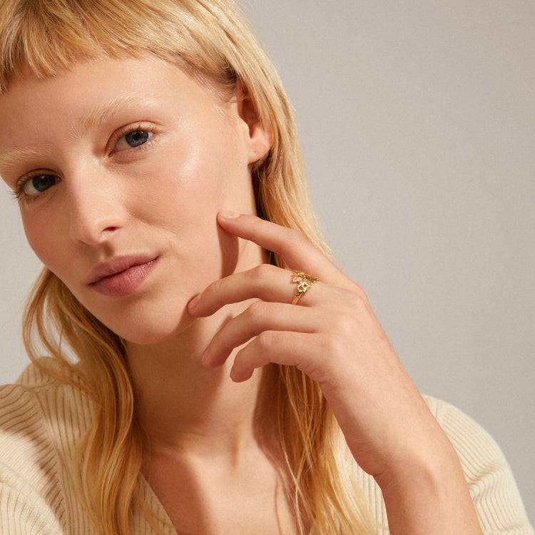 Pilgrim BRENDA Recycelter Ring Vergoldet