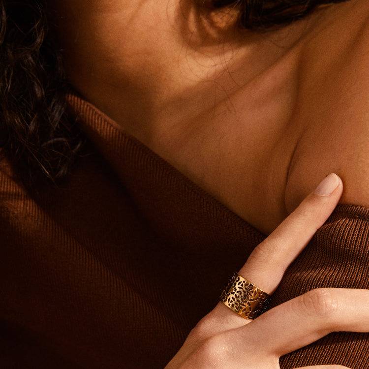 Pilgrim CAROL Breiter Ring Mit Roségold Plattiert